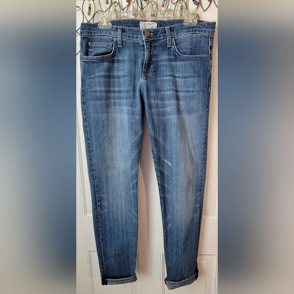 Current/Elliott The Roller Daybreak Womens 28 Med Wash Relaxed Slim Leg Stretchy